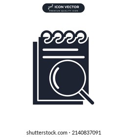 analysis icon symbol template for graphic and web design collection logo vector illustration