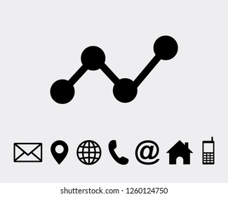 Analysis icon symbol vector for web