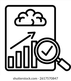 Analysis icon vector concept illustration