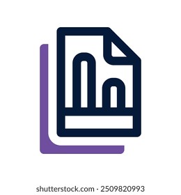 analysis icon. vector dual tone icon for your website, mobile, presentation, and logo design.
