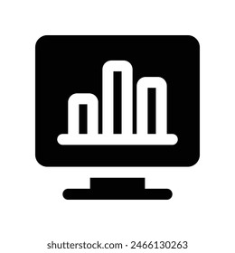 analysis icon. vector glyph icon for your website, mobile, presentation, and logo design.