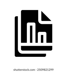 analysis icon. vector glyph icon for your website, mobile, presentation, and logo design.