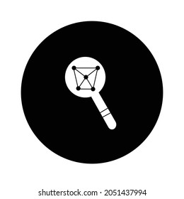 icono de análisis, vector en ilustración