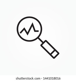 analysis icon, vector illustration, data analysis single icon