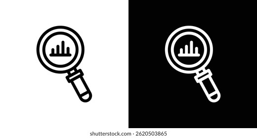 Analysis icon vector, illustration logo template in trendy style