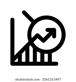 Analysis icon vector illustration. Simple line style