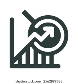 Analysis icon vector illustration. Simple fill style