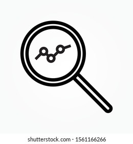 Analysis Icon vector on white