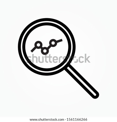 Analysis Icon vector on white