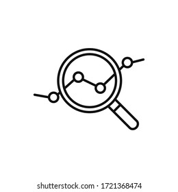 Analysesymbol, Vektorgrafik. Suchbegriff