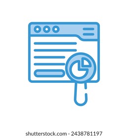 Analysis icon vector stock illustration