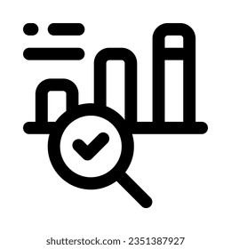 analysis icon for your website, mobile, presentation, and logo design.