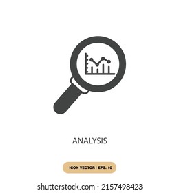 analysis icons  symbol vector elements for infographic web
