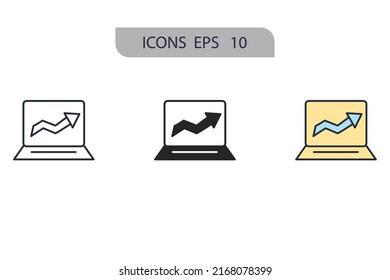 analysis icons  symbol vector elements for infographic web
