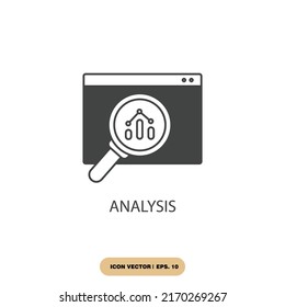 analysis icons  symbol vector elements for infographic web
