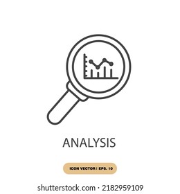 analysis icons  symbol vector elements for infographic web