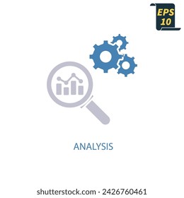 analysis icons  symbol vector elements for infographic web