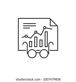 Analysis icon,Vector illustration