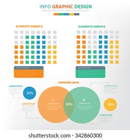 Analysis Infographic elements design,clean vector