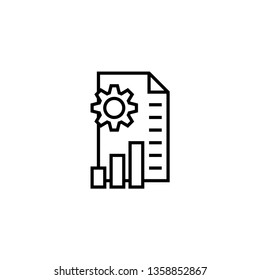 Analysis line icon