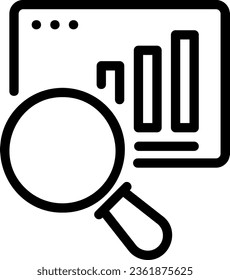 Vektorgrafik der Analyselinie