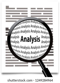 analysis, magnifying glass 
