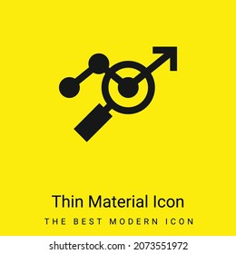 Analysis minimal bright yellow material icon