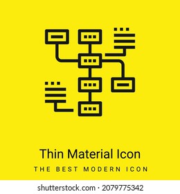 Analysis minimal bright yellow material icon