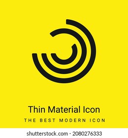 Analysis minimal bright yellow material icon