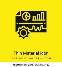 Analyse des minimalen hellgelben Materials