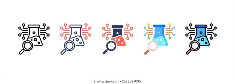 Analysis Multi Style Icon Set