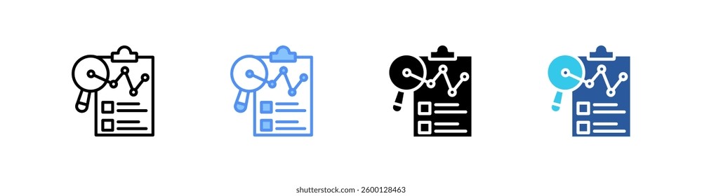 Analysis Multi Style Icon Sheet