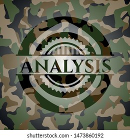 Analysis on camo texture. Vector Illustration. Detailed.