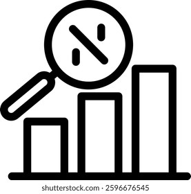 Analysis Outline icon vector illustration