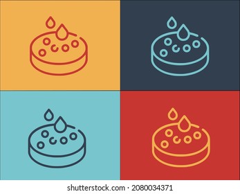 Analysis Petri Dish Logo Template, Simple Flat Icon Of research,laboratory,analysis