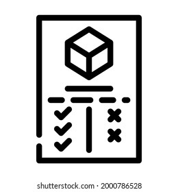 analysis plus and minus production line icon vector. analysis plus and minus production sign. isolated contour symbol black illustration