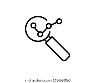 Analysis premium line icon. Simple high quality pictogram. Modern outline style icons. Stroke vector illustration on a white background. 