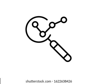 Analysis premium line icon. Simple high quality pictogram. Modern outline style icons. Stroke vector illustration on a white background. 