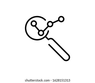 Analysis premium line icon. Simple high quality pictogram. Modern outline style icons. Stroke vector illustration on a white background. 