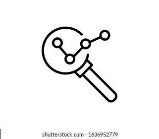 Analysis premium line icon. Simple high quality pictogram. Modern outline style icons. Stroke vector illustration on a white background. 