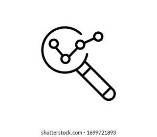 Analysis premium line icon. Simple high quality pictogram. Modern outline style icons. Stroke vector illustration on a white background. 