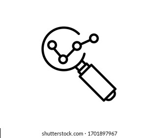 Analysis premium line icon. Simple high quality pictogram. Modern outline style icons. Stroke vector illustration on a white background. 