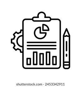 Analysis Process  icon in vector. Logotype
