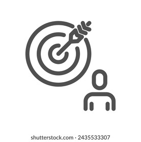 Analysis related icon outline and linear vector.