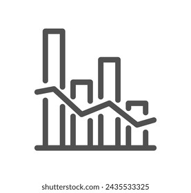 Analysis related icon outline and linear vector.
