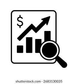 Relatório De Análise Mini Ícone De Ilustração Relacionado Ao Mercado De Capitais, Pesquisa De Mercado. Use Para O Desenvolvimento Moderno De Conceitos, Ui, Ux Web E Aplicativos.