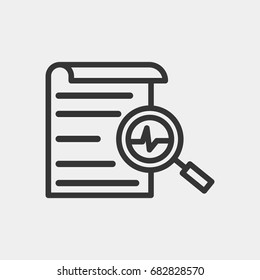 Analysis and Reporting icon illustration isolated vector sign symbol