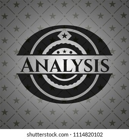 Analysis retro style black emblem