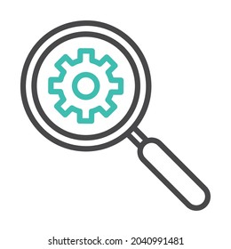 analysis risk management icon isolated
