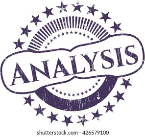 Analyse-Kautschuk-Grunge-Textur-Stempel